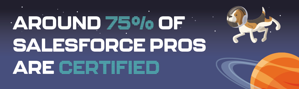 Around 75% of Salesforce professionals are certified Mason Frank Salary Survey